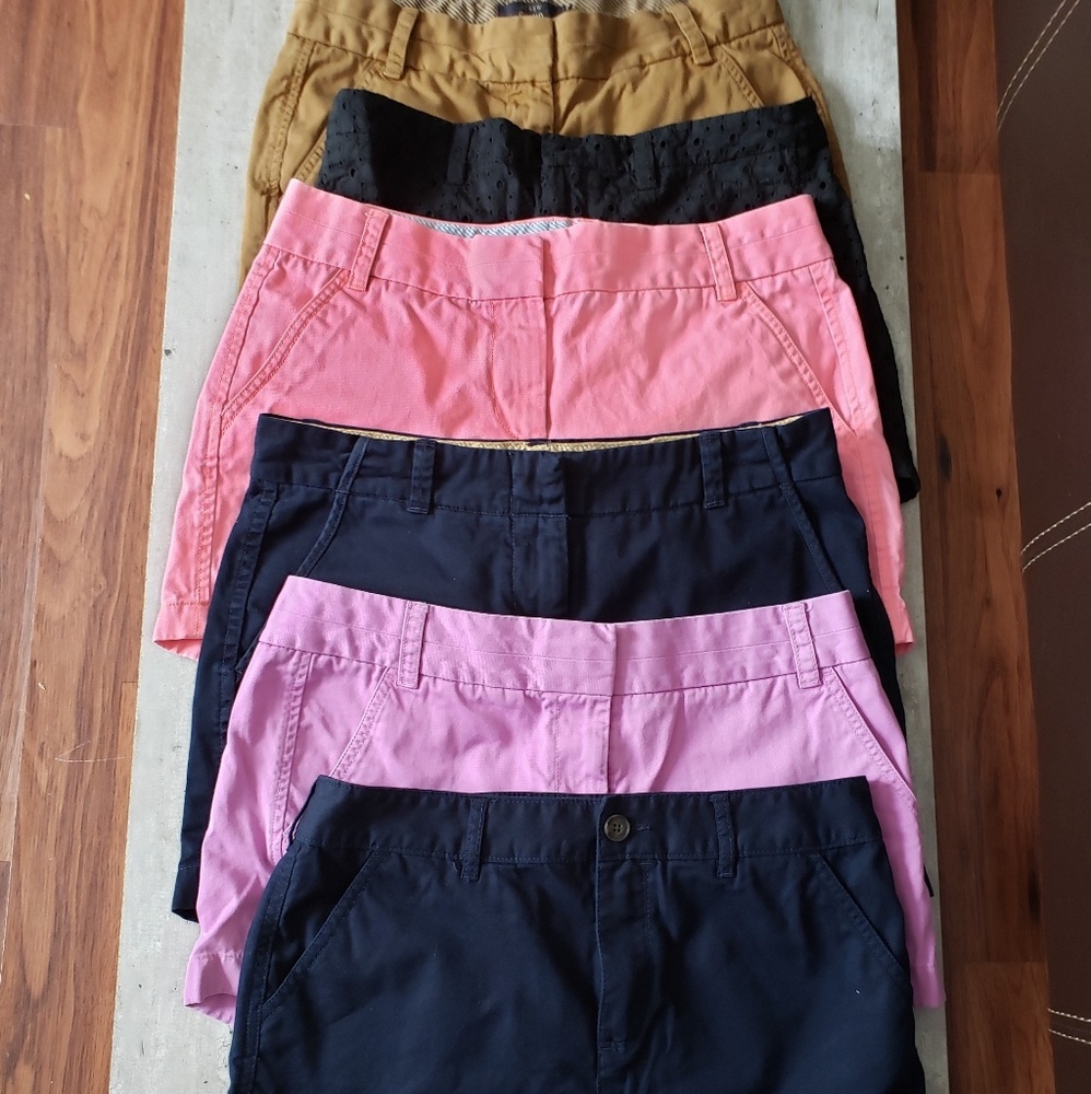 Bundle of FIVE  jcrew short + one skirt Abercrombi